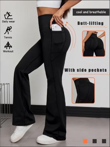 Pantalones Acampanados de Cintura Alta