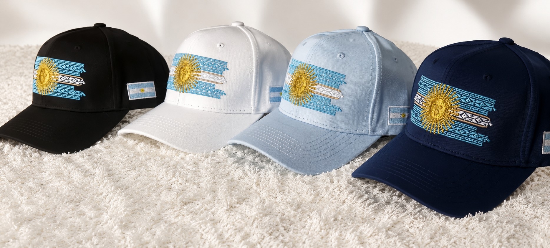 Gorras Argentina Bordadas - Imagen 3