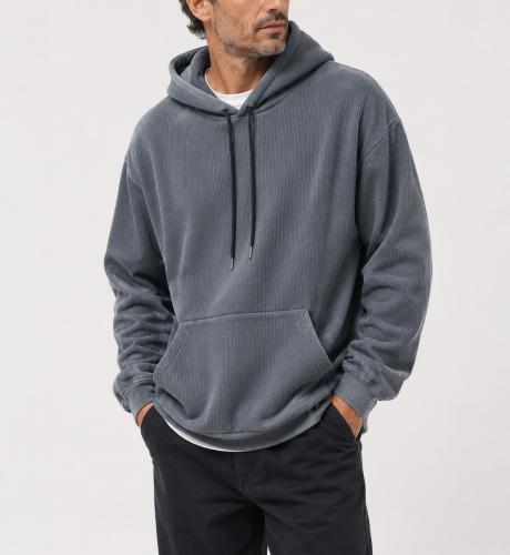 Buzo Canguro de Hombre Wafle y Plush Interior Calidad Premium
