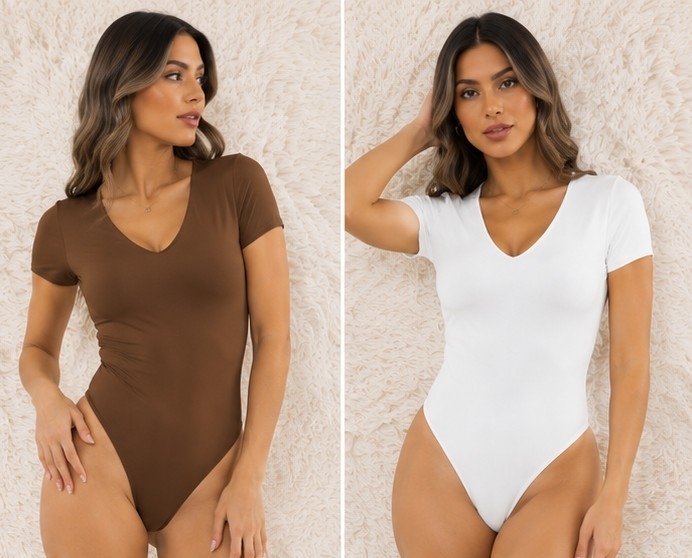 Body Lycra Escote en V - Imagen 3
