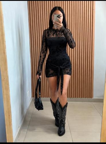 Vestido Tul Flock
