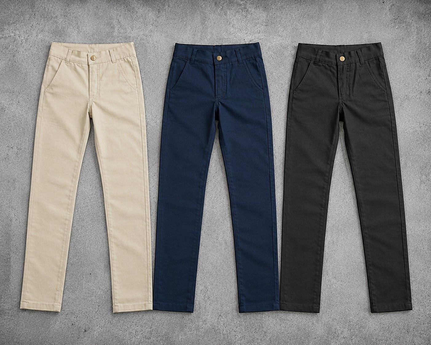 Pantalón de Gabardina Corte Chino - Imagen 2