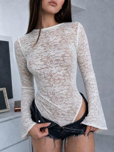 Body Encaje Oxford