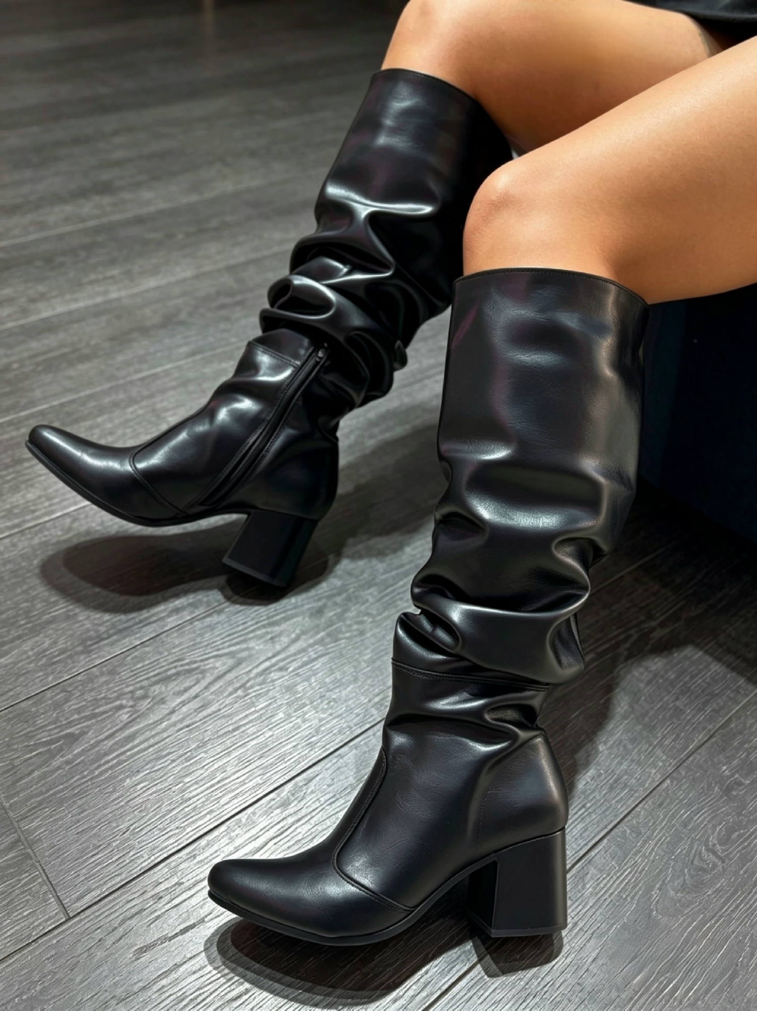 Botas Arrugada (taco 6cm) - Imagen 2