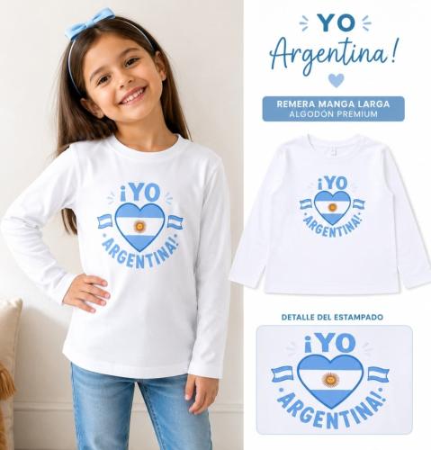 Camisetas de Nena Argentina Modelos Surtido