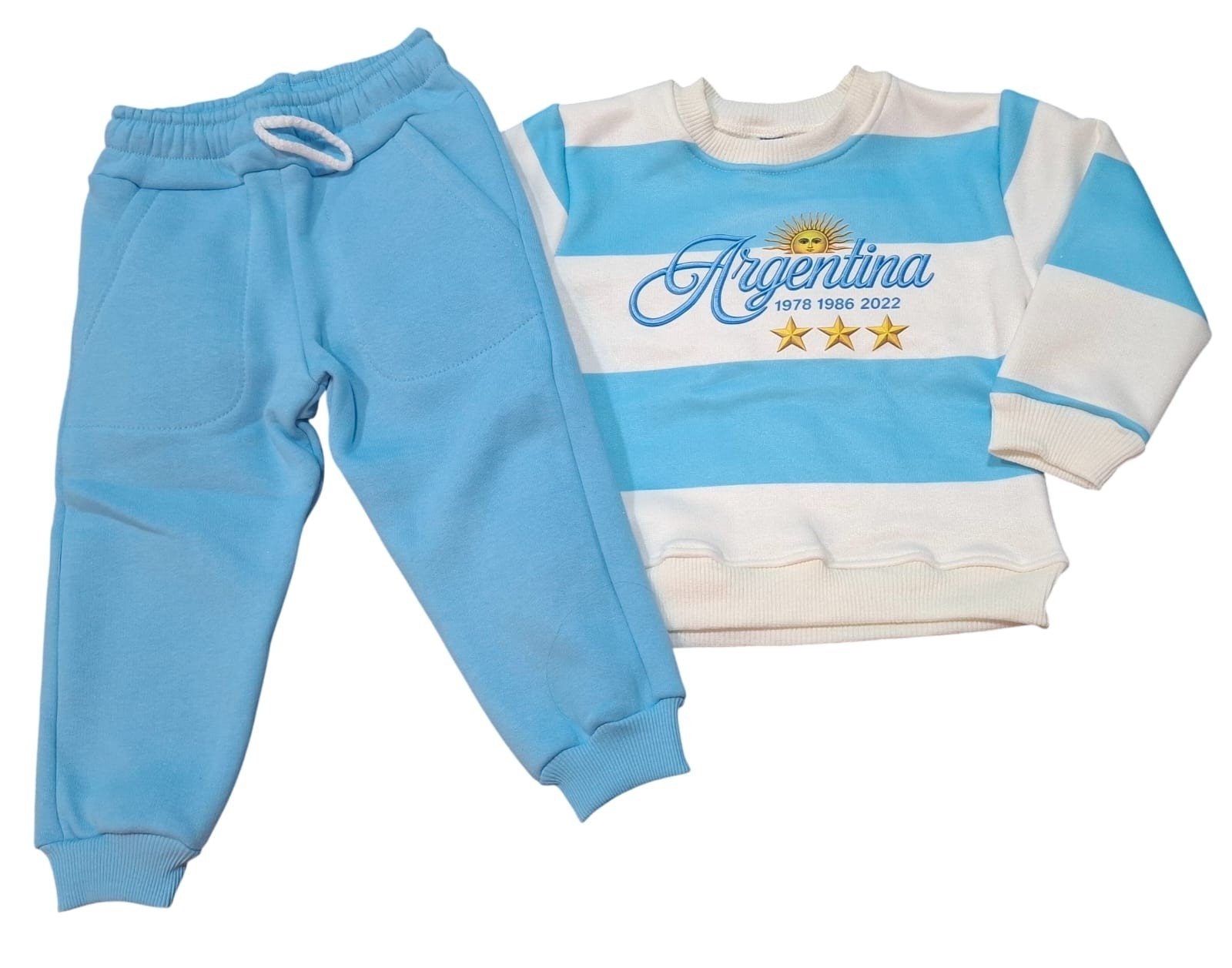 Conjunto Frizado de Bebe Argentina, Talle 2 al 6 - Imagen 1