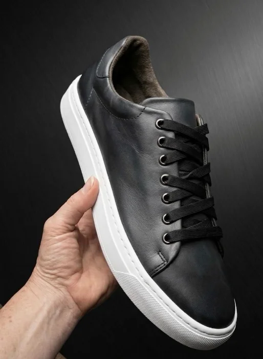 Zapatillas Cuero Vacuno Suelas Pegadas y Cosidas