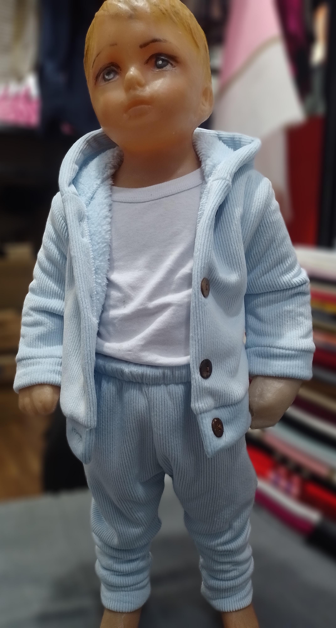 Conjunto de Bebé Corderoy con Piel - Imagen 3