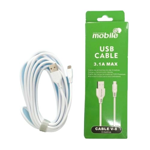 Cable Usb V8 3.1a 1.2m