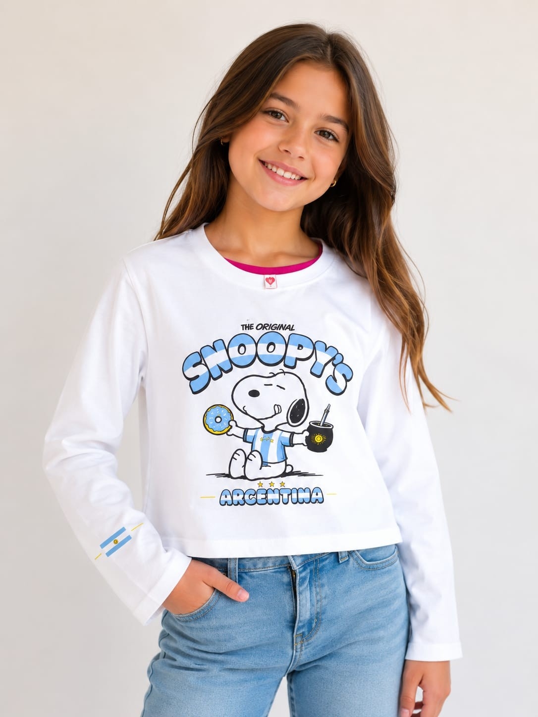 Camiseta de Argentina Snoopy - Imagen 1
