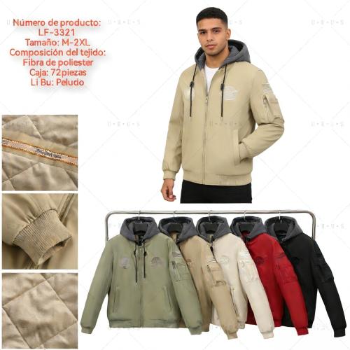 Bomber de Hombre Yd C/piel Engomada