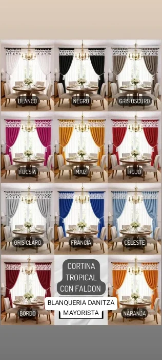 Cortinas Tropical con Faldón