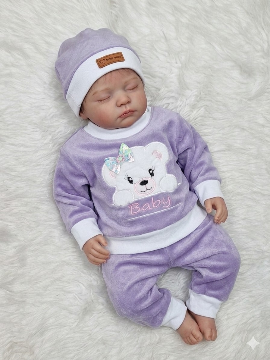 Conjunto Plush con Piel Beba 3 Piezas - Imagen 1