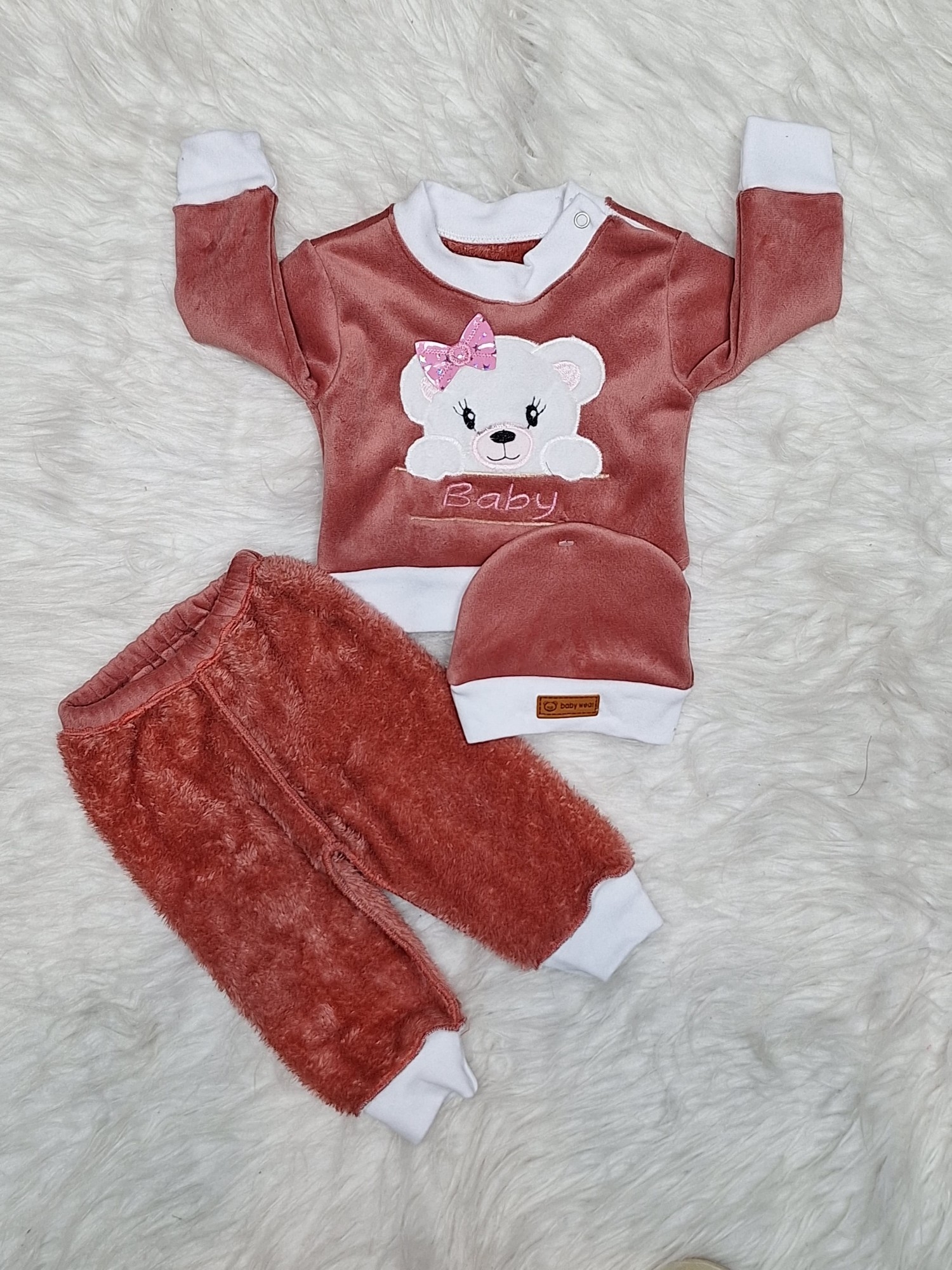 Conjunto Plush con Piel Beba 3 Piezas - Imagen 3