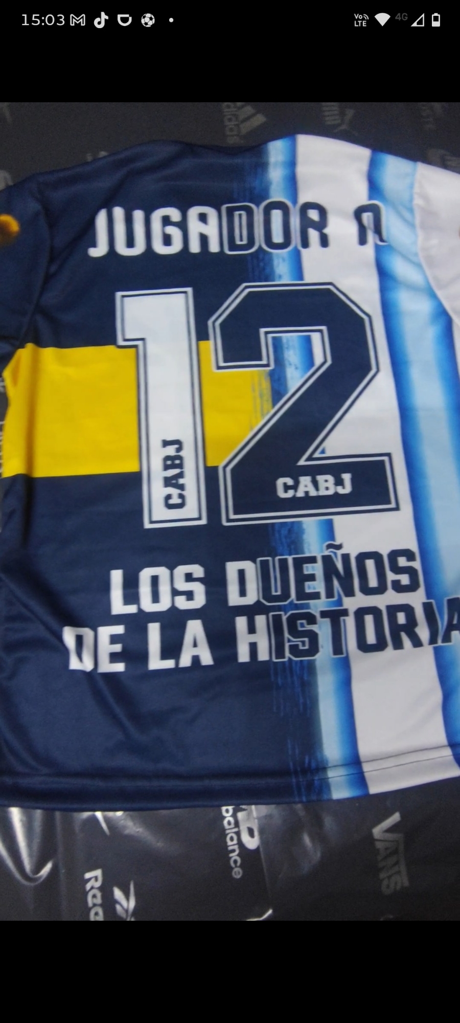 Camiseta Combinada Boca con Argentina - Imagen 2