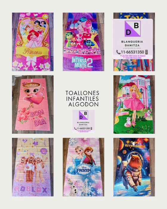 Toallones Infantiles de Nena Algodón
