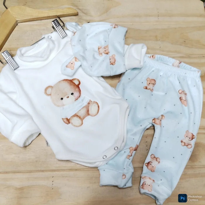 Conjunto Body,, Ranita y Gorrito Plush