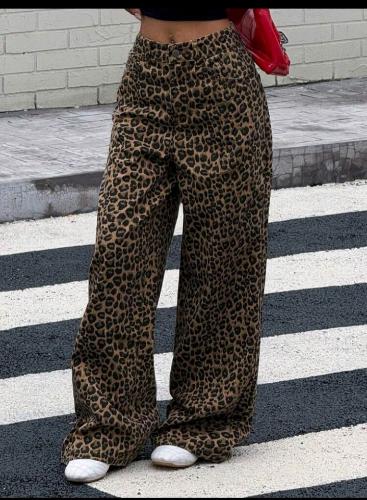 Wide Leg Animal Print