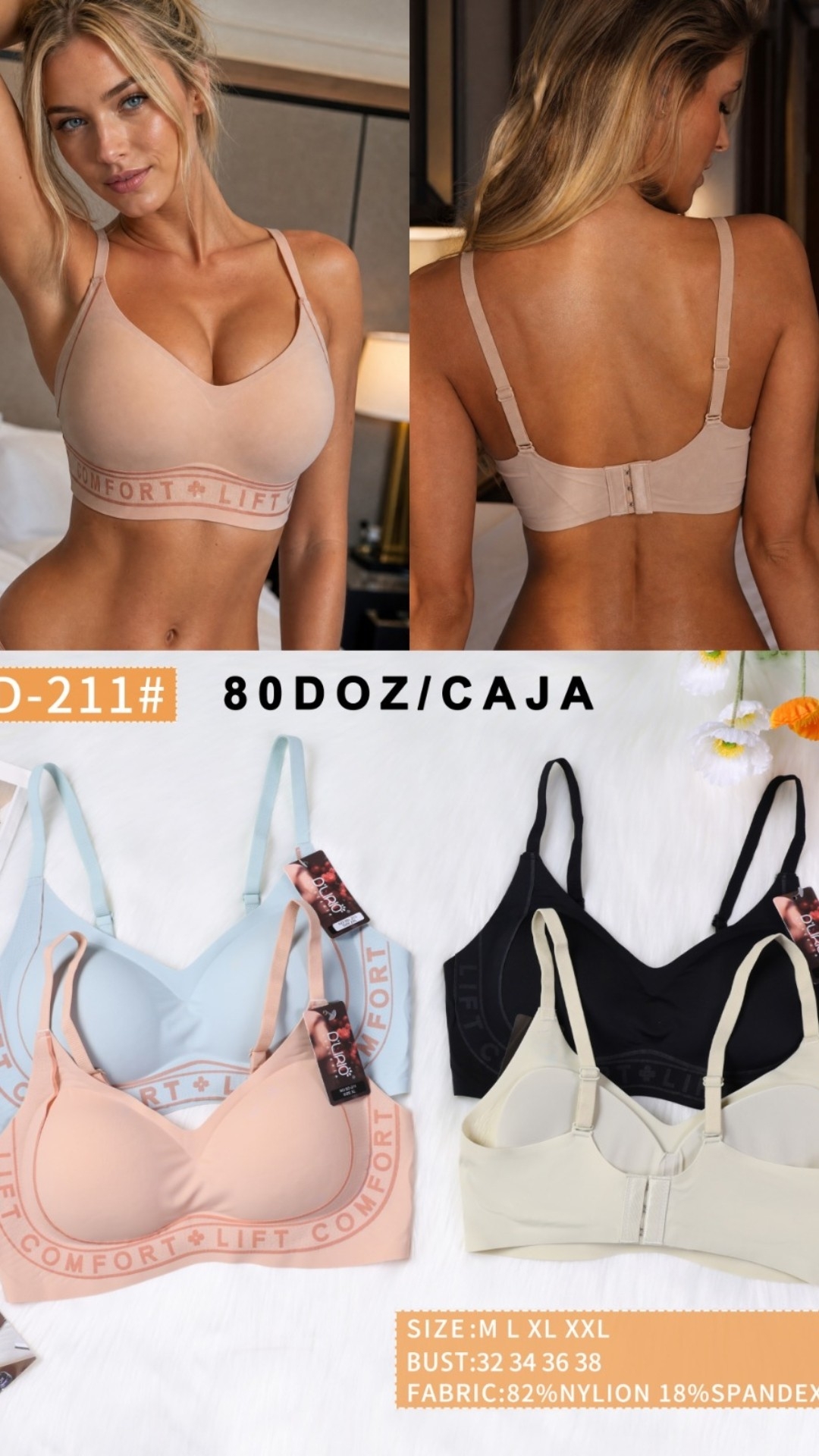 Tops Dlirio sin Costuras Premoldeados - Imagen 2