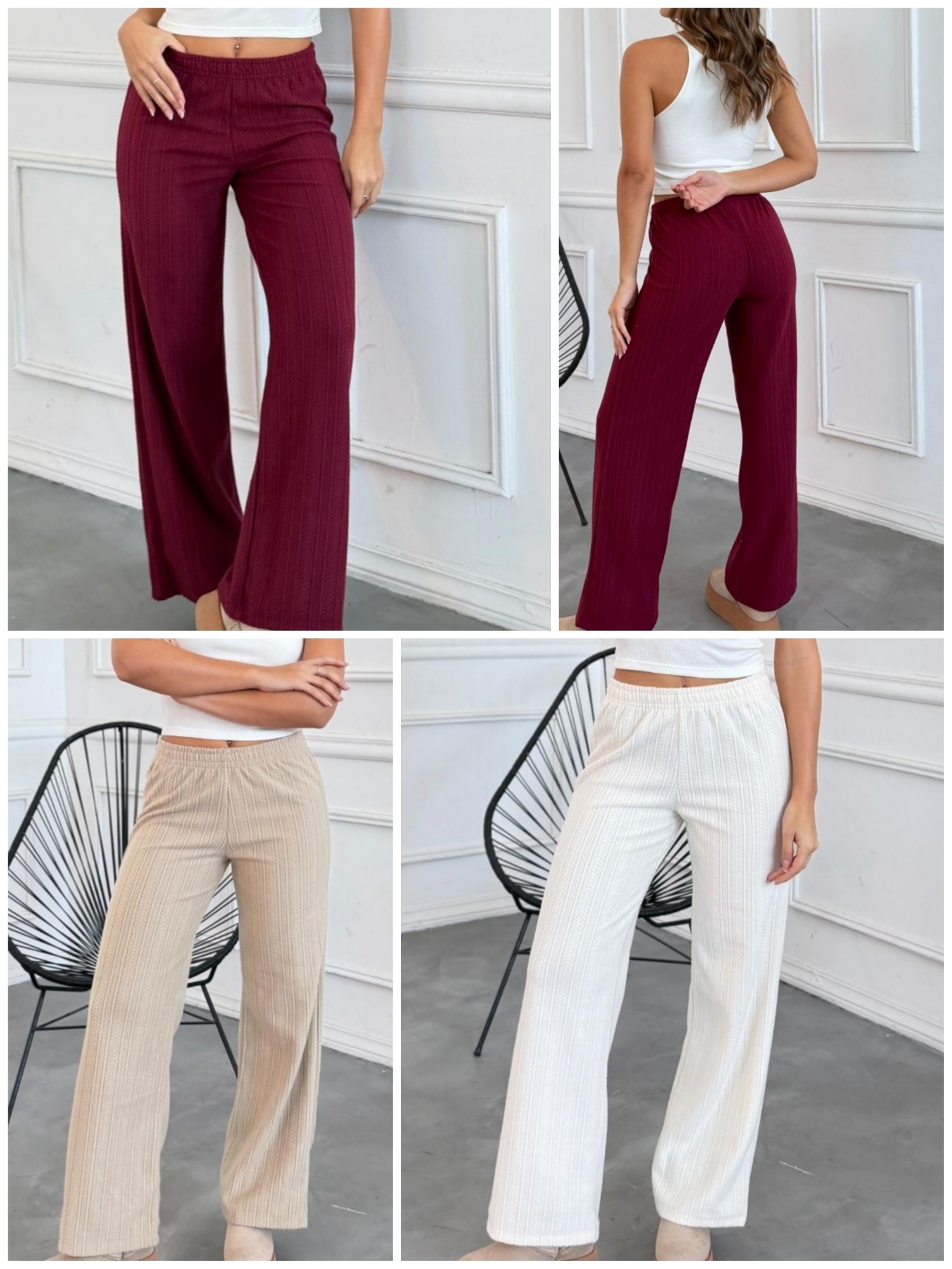 Pantalón Lanilla Frizado Trenzado - Imagen 2