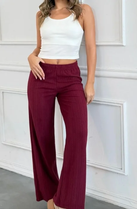 Pantalón Lanilla Frizado Trenzado