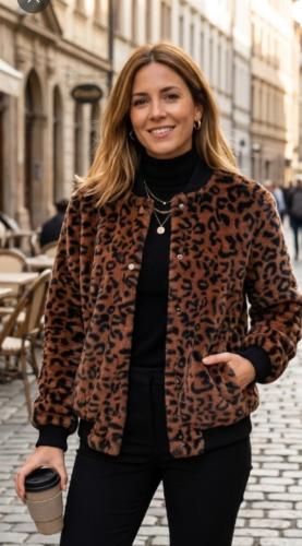 Campera Piel Print