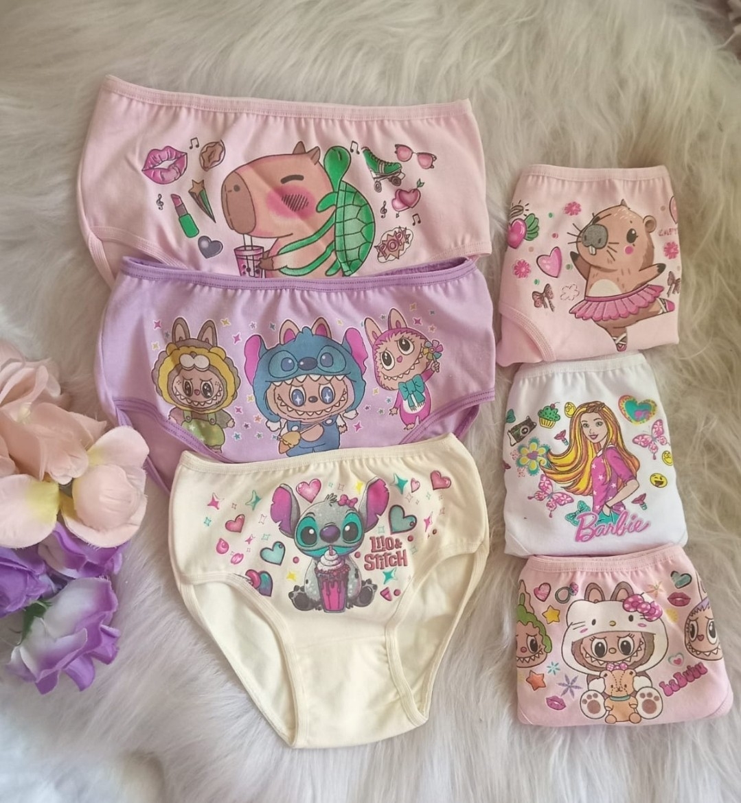 Bombacha de Nena Algodón Peinado Personajes - Imagen 1