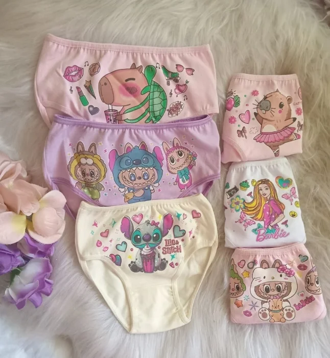 Bombacha de Nena Algodón Peinado Personajes