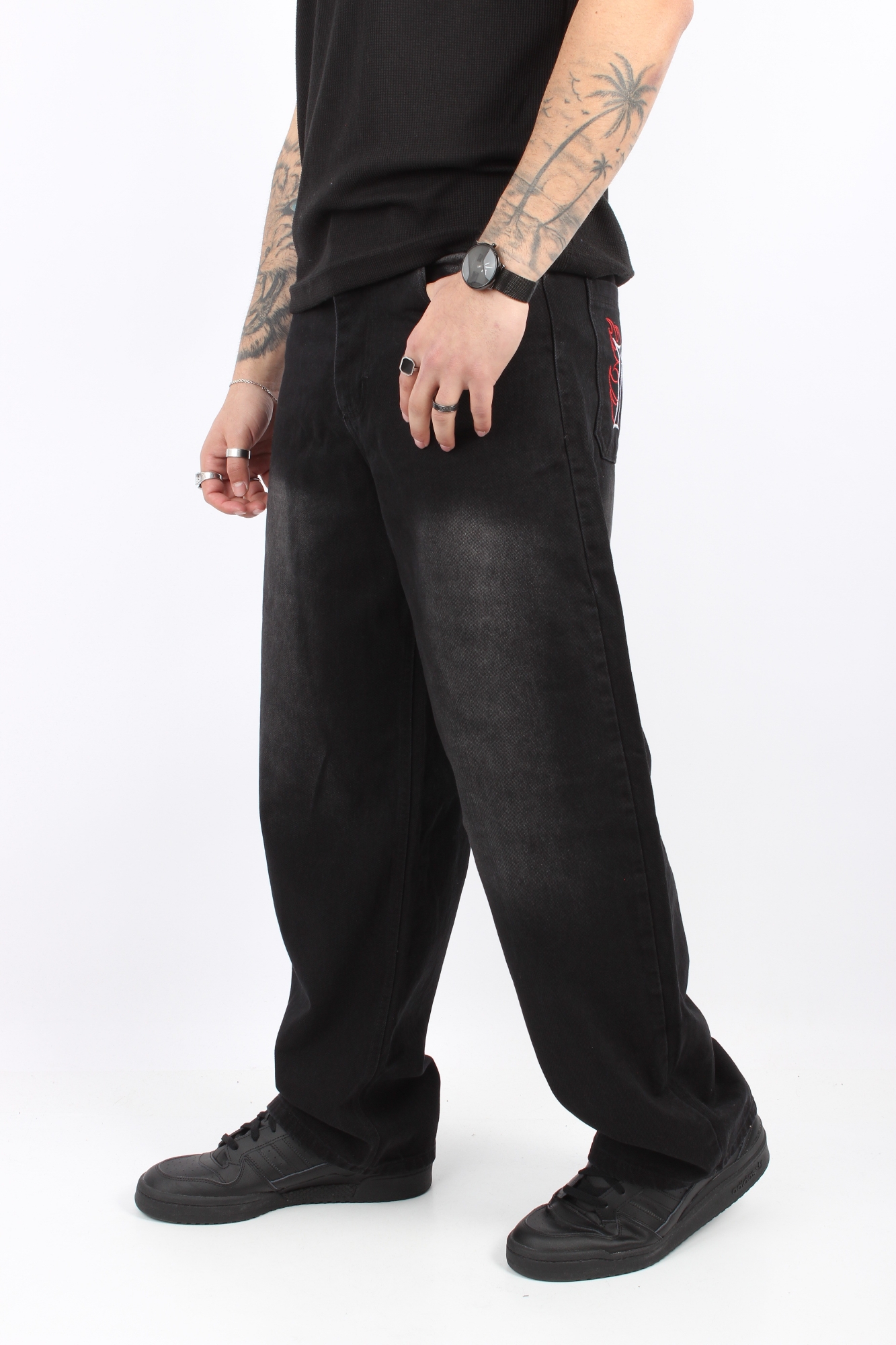 Baggy Negro Skull - Imagen 3