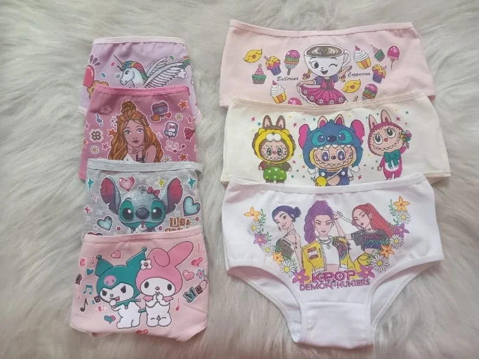 Bombacha Culotte Nena Algodón Peinado Estampado Personajes