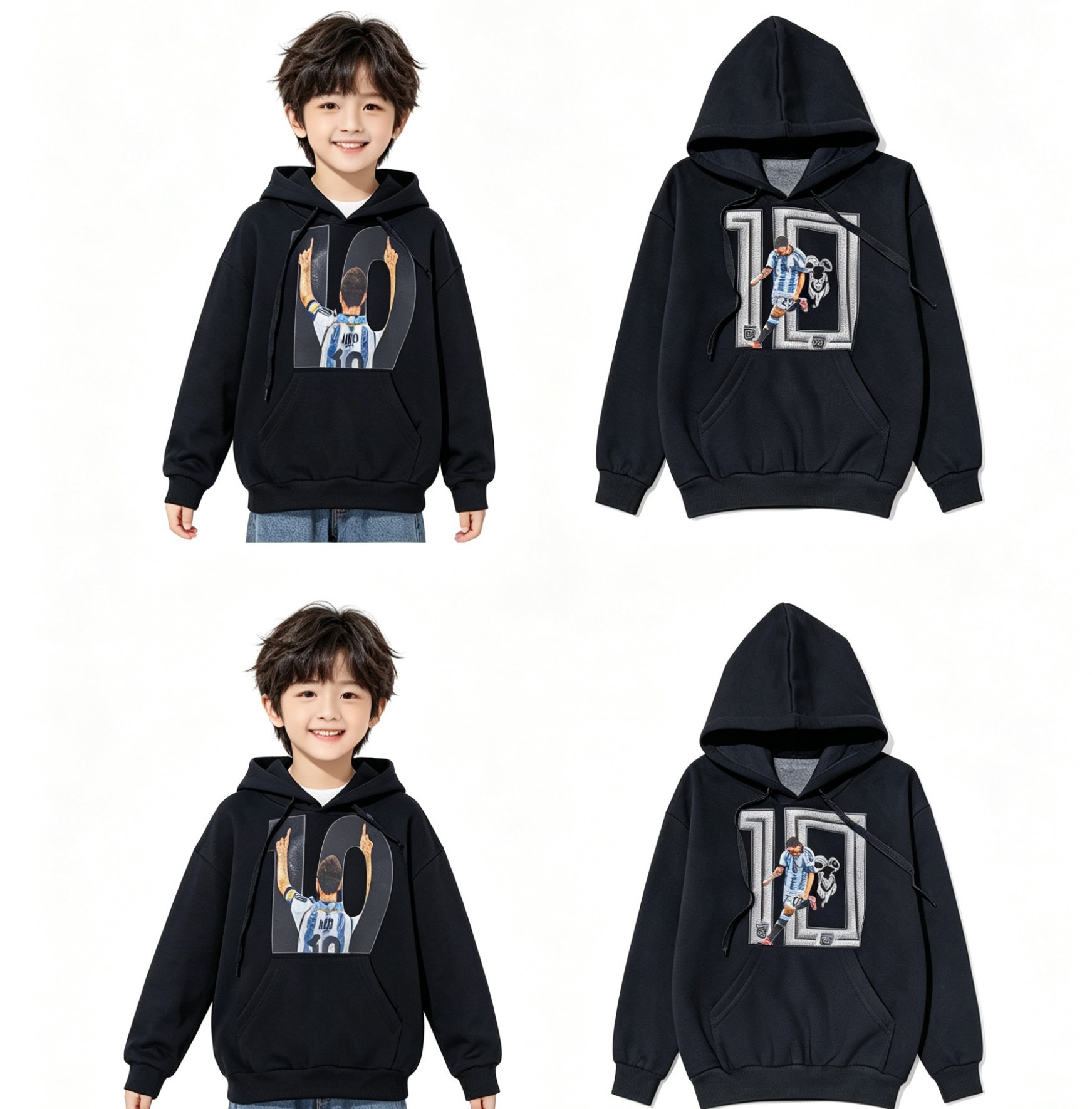 Buzos Niños Capucha Talles 6, 10, 12, 14, 16 - Imagen 1