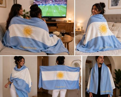 Bufanda Ruana Argentina Minimo 6 Unidades