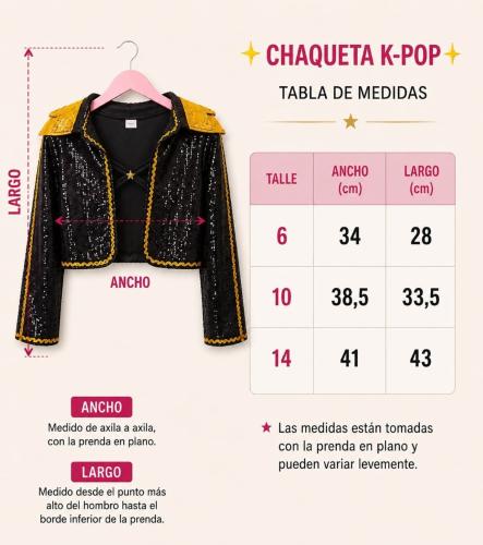 Chaqueta Manga Larga Kpop - Miniatura 2