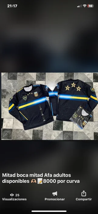 Manga Larga Mitad Afa Mitad Boca