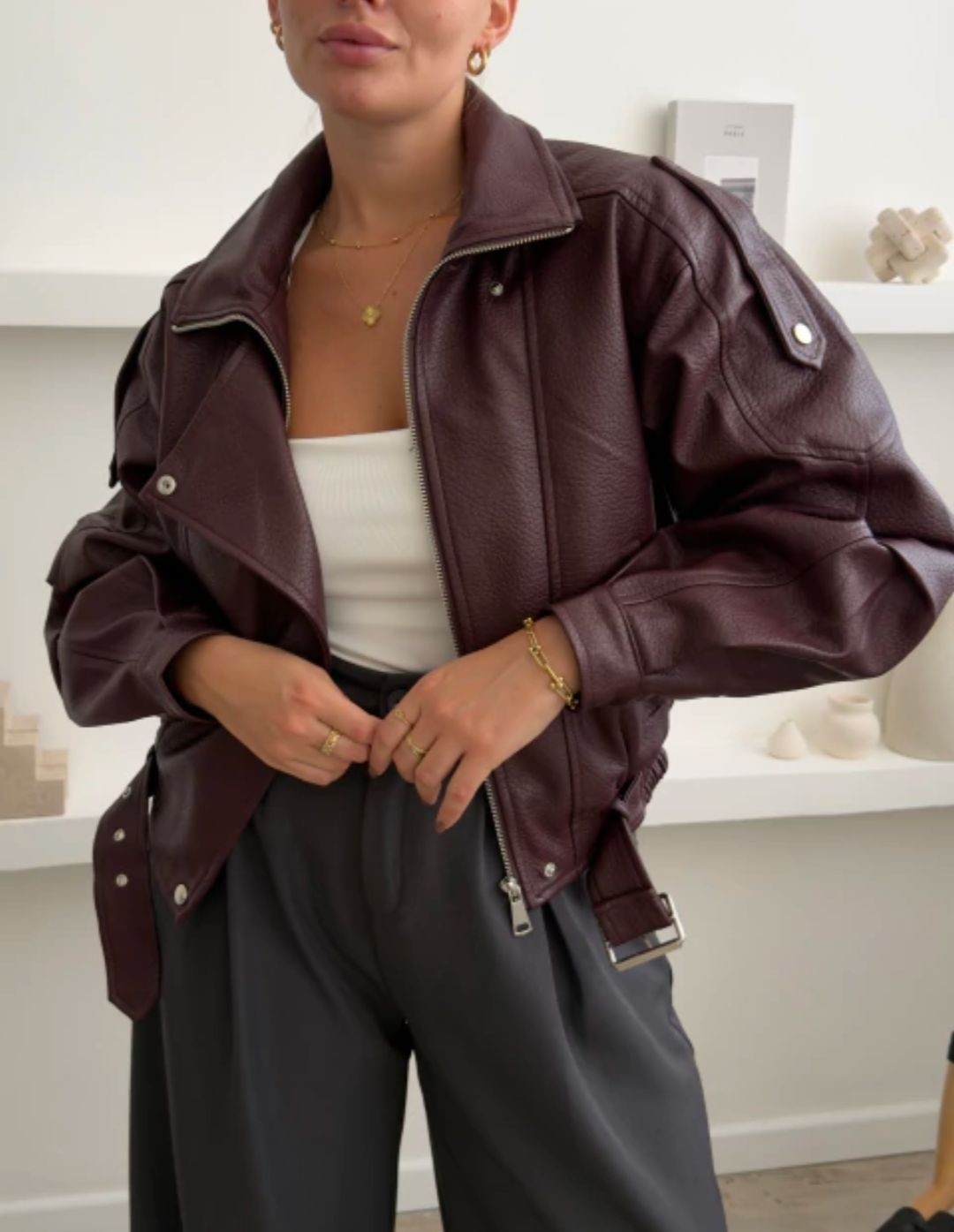 Campera Over Sara sin Piel - Imagen 3