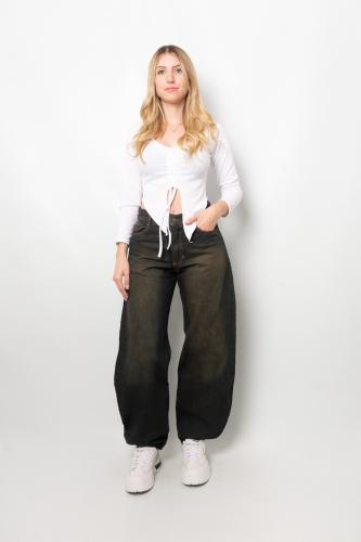 Jean Baggy Ballon Unisex Óxido, Celeste, Gris
