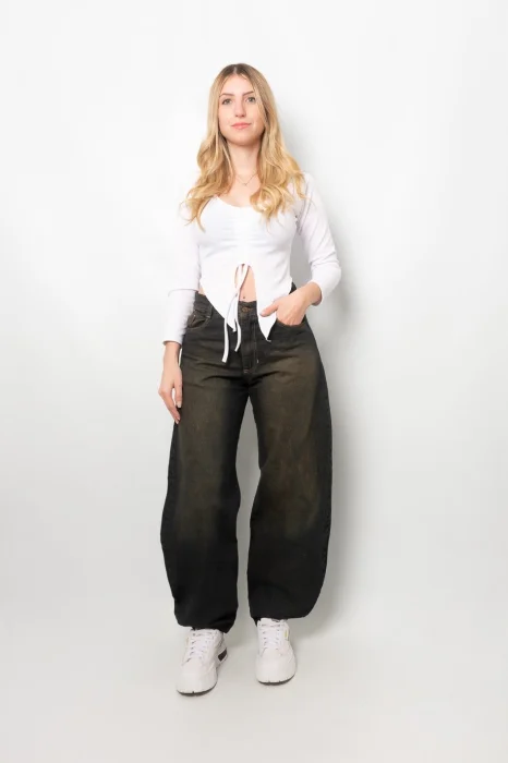 Jean Baggy Ballon Unisex Óxido, Celeste, Gris
