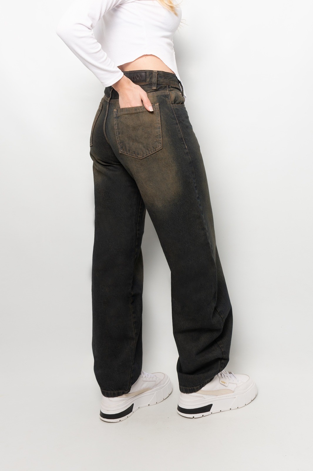 Jean Baggy Ballon Unisex Óxido, Celeste, Gris - Imagen 6