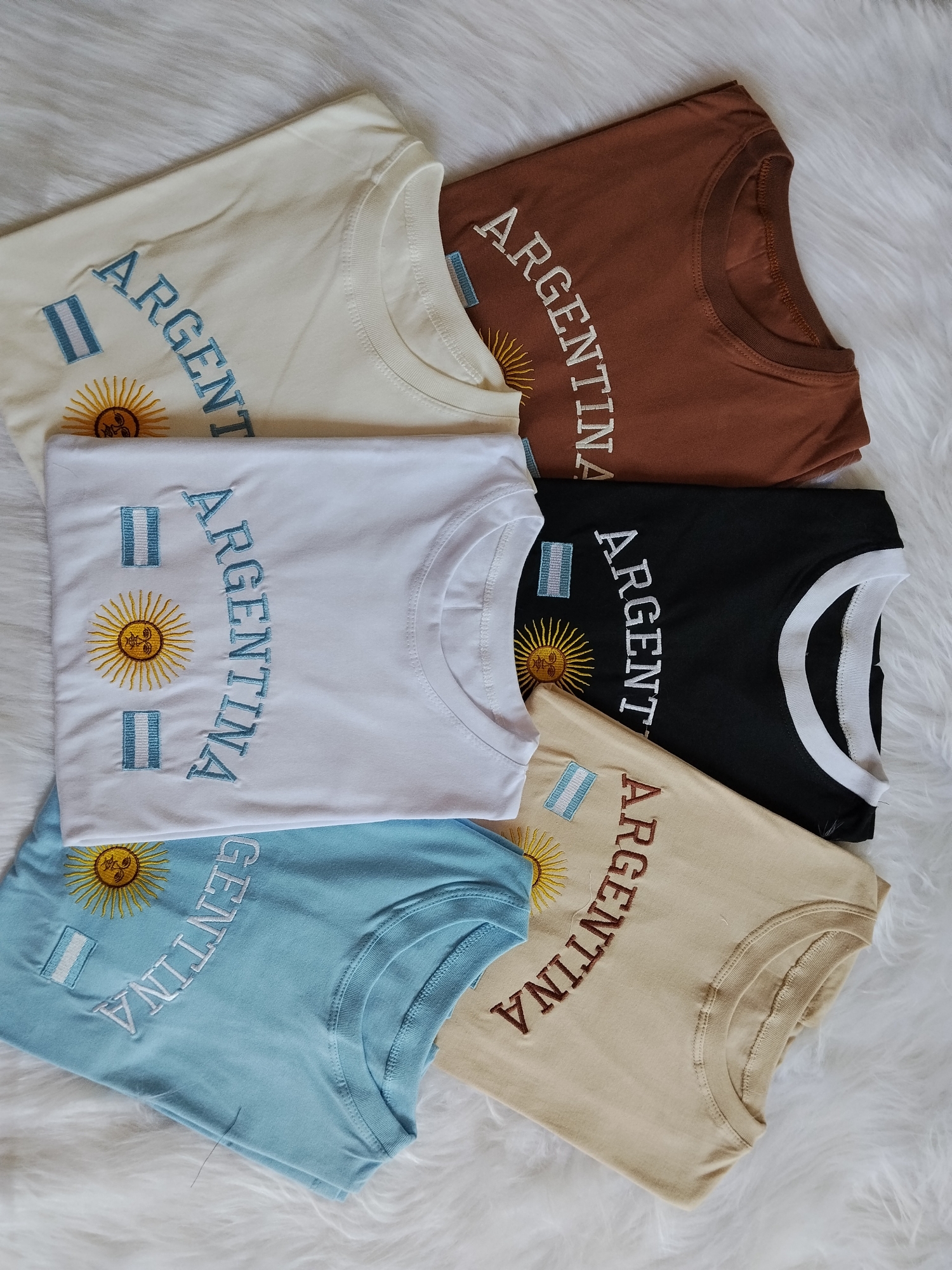 Remeras de Argentina Bordadas - Imagen 3