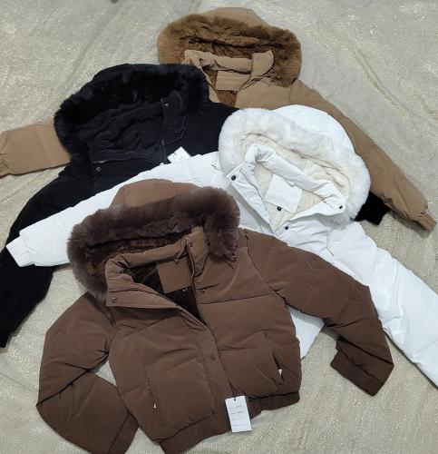 Campera Puffer Importado con Piel