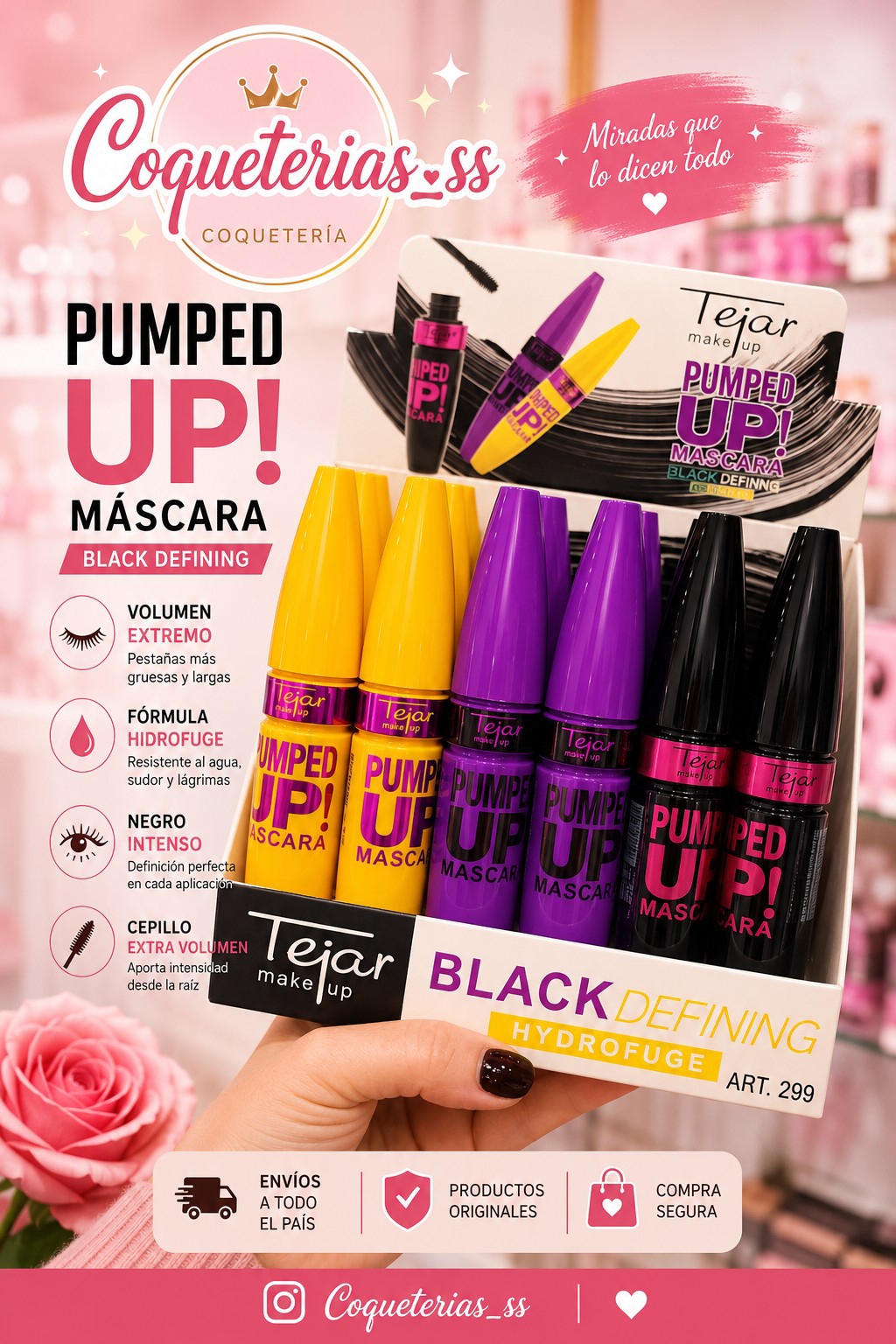 Máscara de Pestañas Pumped Tejar - Imagen 1