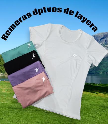Remeras Deportivas de Laycra