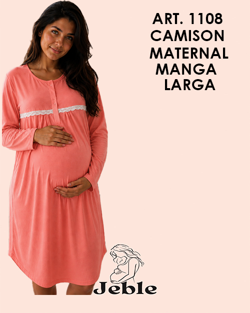 -camison Maternal Amamantar Manga Larga Puro Algodon Linea Jeble - 1108%20PORTADA.jpg