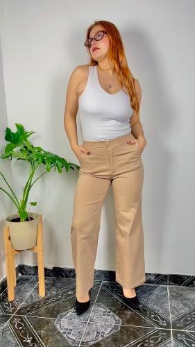 Wide Leg Bengalina Frizada Erika