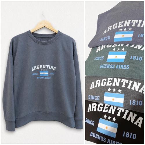 Buzos Argentina Material Darlon Estampa Dtf