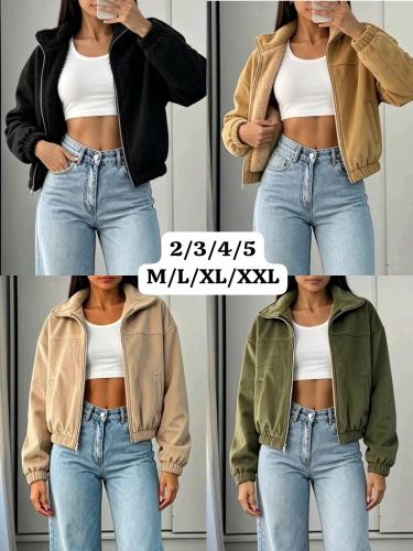Campera Corderoy con Piel