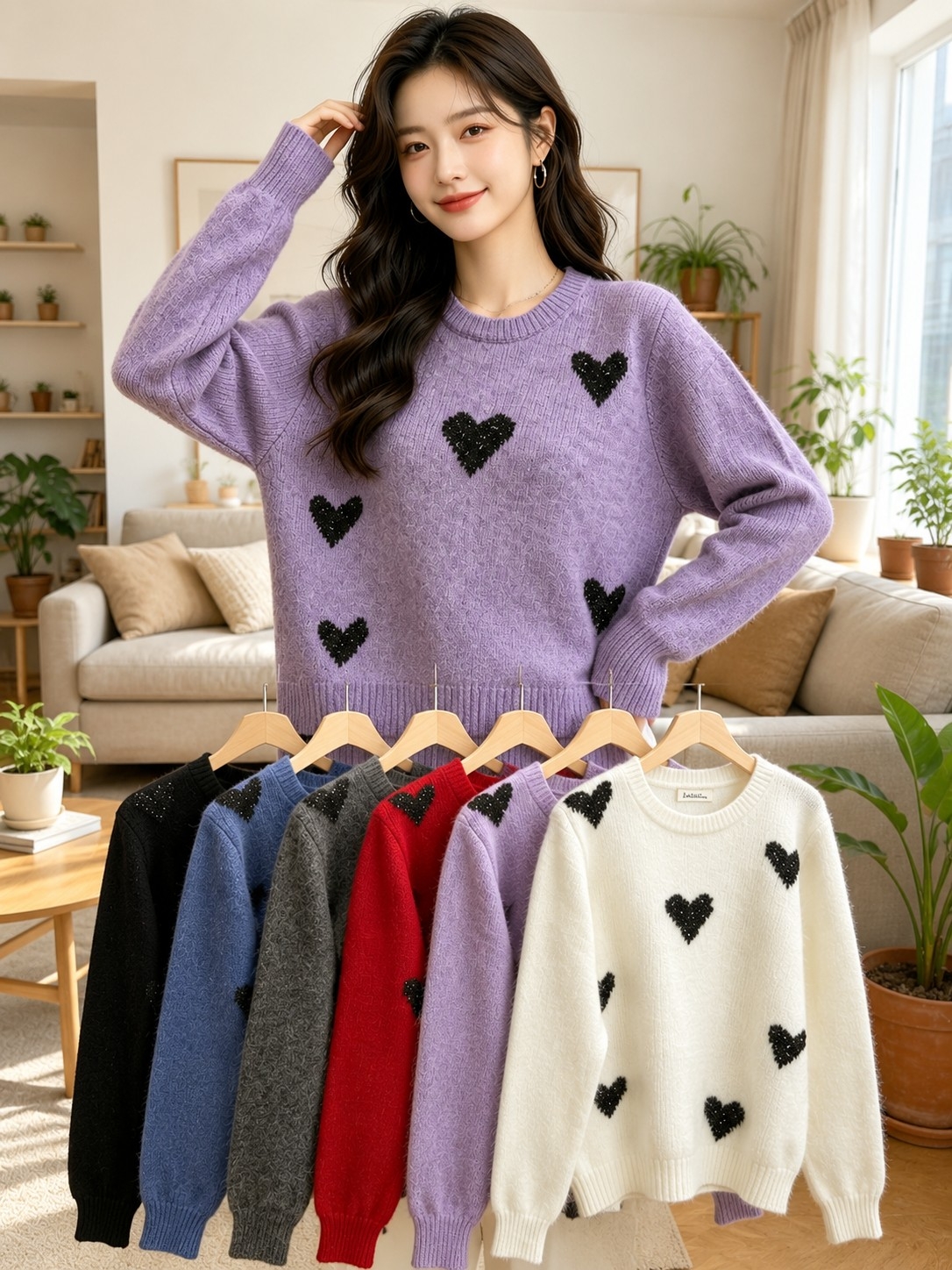 Suéter Corazones - Imagen 1
