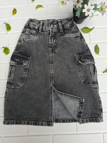 Pollera Cargo Gris de Nena