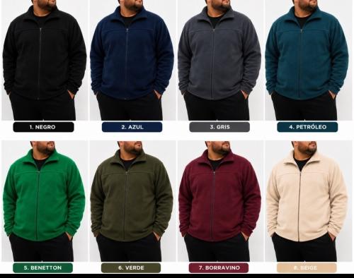 Campera Polar Antipiling Talle Especial