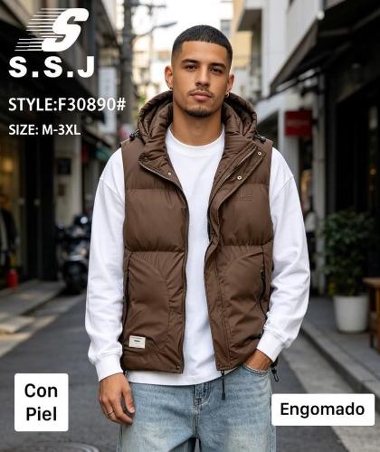 Chaleco de Hombre C/piel